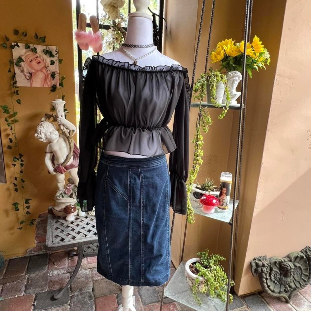 Banana Republic Denim Pencil Skirt
